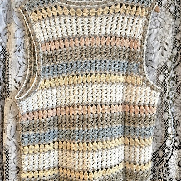 Vintage Koret Multi Coloured Vest Size M - Picture 4 of 5